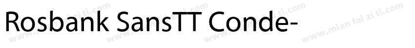 Rosbank SansTT Conde字体转换